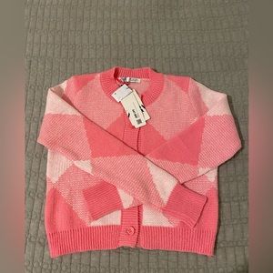 Zara Argyle Knit Cardigans